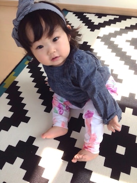 「おめかしコーデ」｜hinanoさん（キッズ・70cm）の春コーディネート