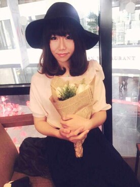 倪美丽さん（レディース・165cm）の春コーディネート