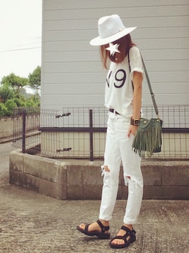 おまゆさん（レディース・156cm）の夏コーディネート