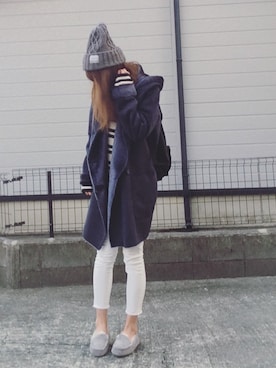 「URBAN RESEARCH Sonny Label（アーバンリサーチサニーレーベル）のアイテム（ムートンコート）」を使った、おまゆさん（レディース・156cm）の冬コーディネート