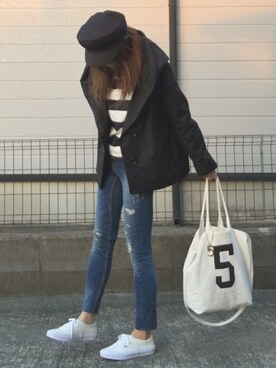 おまゆさん（レディース・156cm）の春コーディネート