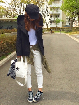 おまゆさん（レディース・156cm）の春コーディネート