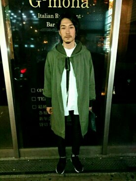 「JOHN LAWRENCE SULLIVAN accessory（ジョンローレンスサリバンアクセサリー）のアイテム（パンツ）」を使った、yosiiiさん（メンズ・172cm）の秋コーディネート