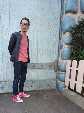 「JOHN LAWRENCE SULLIVAN accessory（ジョンローレンスサリバンアクセサリー）のアイテム（パンツ）」を使った、yosiiiさん（メンズ・172cm）の秋コーディネート
