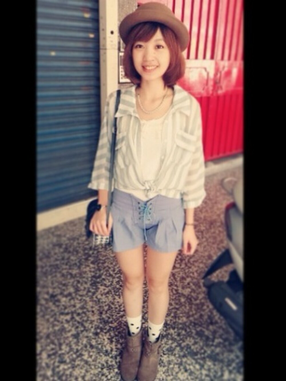 「STYLE、WEAR、Taiwan、shoes、taiwanese」｜「アイテム（その他シューズ、その他）」を使った、turturleeさん（レディース・160cm）の秋コーディネートの1枚目の写真