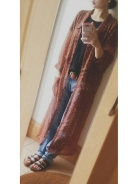 「パールアクセ」｜「アイテム（その他アウター）」を使った、a-yuさん（レディース・159cm）の夏コーディネート