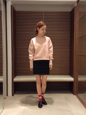 「Acne Studios（アクネストゥディオズ）のアイテム（スウェット）」を使った、rumi yamaneさん（レディース・161cm）の夏コーディネート