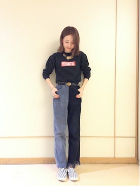 「77circa（ナナナナサーカ）のアイテム」を使った、rumi yamaneさん（レディース・162cm）の秋コーディネート