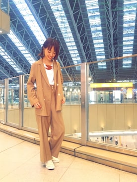 「RBS（アールビーエス）のアイテム」を使った、rumi yamaneさん（レディース・162cm）の秋コーディネート