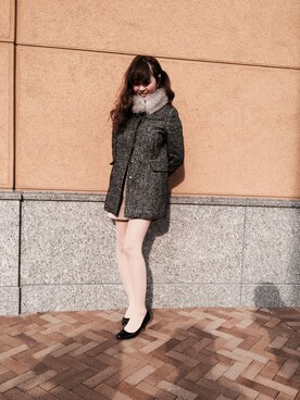 「寒いです」｜「アイテム（その他アウター）」を使った、ようこmamaさん（レディース・155cm）の春コーディネート