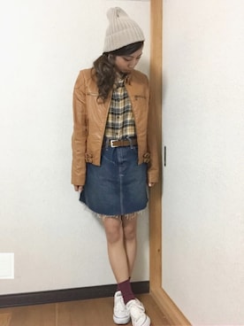 「La Leia（ラレイア）のアイテム」を使った、YUKAKO.❥さん（レディース・155cm）の秋コーディネート