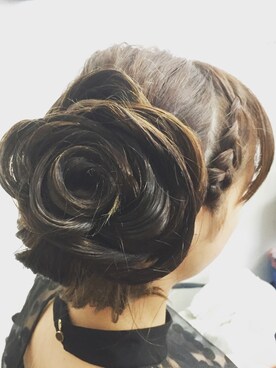 「お呼ばれヘアー」｜Yuu Sakamotoさん（レディース・163cm）の夏コーディネート