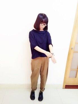 Y少先队员Yさん（レディース・163cm）の秋コーディネート