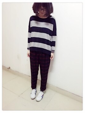 Y少先队员Yさん（レディース・163cm）の冬コーディネート