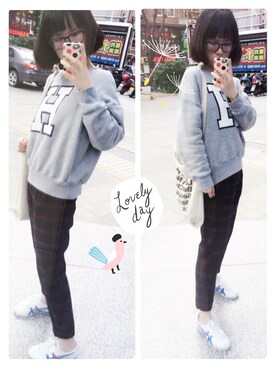 Y少先队员Yさん（レディース・163cm）の冬コーディネート