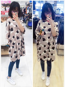 Y少先队员Yさん（レディース・163cm）の春コーディネート