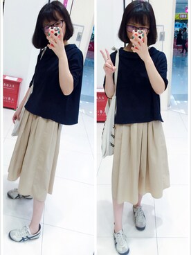 「relacher（ルラシェ）のアイテム」を使った、Y少先队员Yさん（レディース・163cm）の秋コーディネート