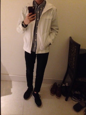 「spring」｜「アイテム（ステンカラーコート）」を使った、Choilokyeeさん（メンズ・165cm）の春コーディネート