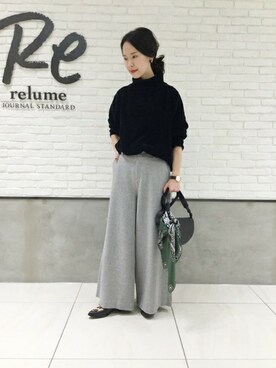 「relume」｜JOURNAL STANDARD relume札幌店スタッフさん（レディース・162cm）の秋コーディネート