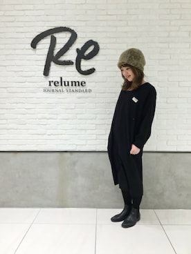 「relume」｜JOURNAL STANDARD relume札幌店スタッフさん（レディース・162cm）の冬コーディネート