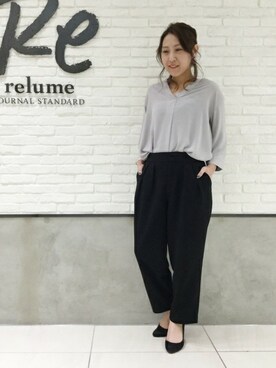 「relume」｜JOURNAL STANDARD relume札幌店スタッフさん（レディース・154cm）の冬コーディネート