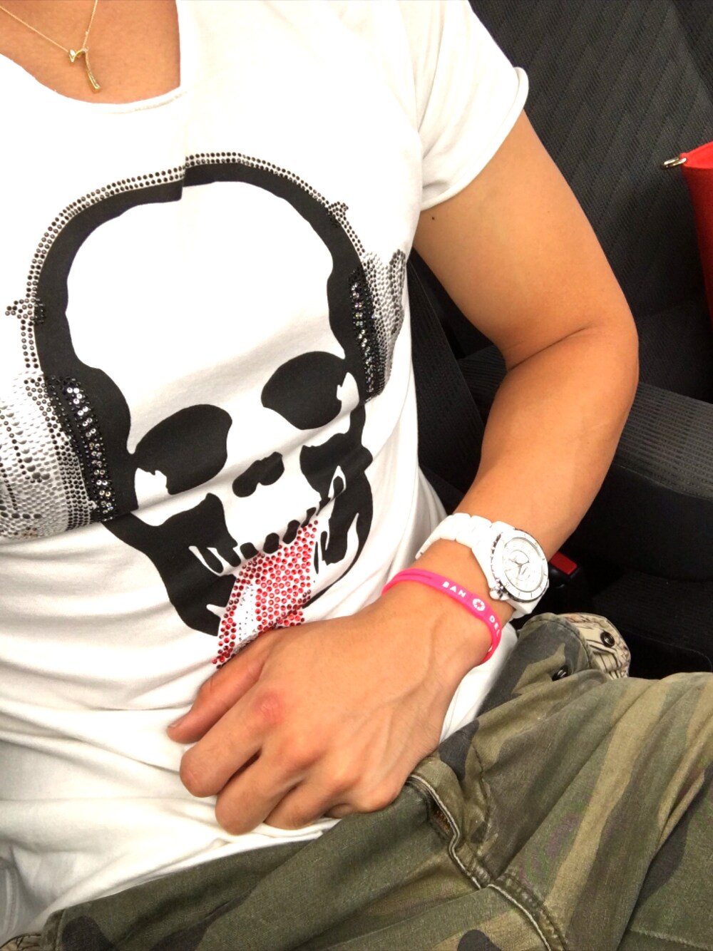 「ラフ 楽チン オシャレしよ」｜「Lucien Pellat-Finetのアイテム（Tシャツ/カットソー、ホワイト系）」を使った、xxxさん（メンズ・176cm）の秋コーディネートの1枚目の写真