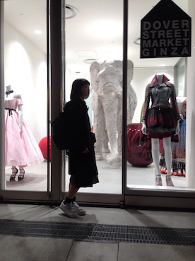 「tricot COMME des GARCONS（トリココムデギャルソン）のアイテム（ワンピース）」を使った、帆希さん（レディース・155cm）の春コーディネート