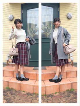 「Caffe（カフェ）のアイテム」を使った、M⃝I⃝S⃝U⃝Z⃝U⃝さん（レディース・158cm）の冬コーディネート