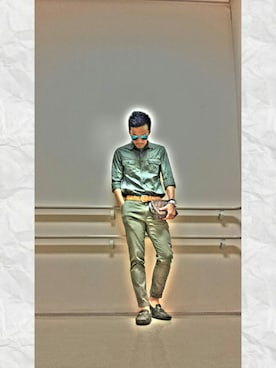 「D&G（ディーアンドジー）のアイテム（腕時計）」を使った、LEOさん（メンズ・173cm）の夏コーディネート