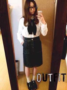 「PAUL&JOE（ポールアンドジョー）のアイテム（スカート）」を使った、ree✄さん（レディース・165cm）の春コーディネート