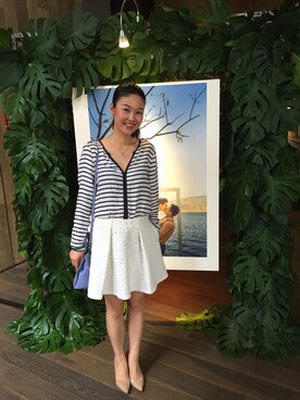 「Balanciagaのアイテム」を使った、annie leungさん（レディース・160cm）の夏コーディネート