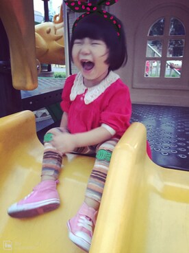 「MINIMUM（ミニマム）のアイテム」を使った、花朵与石头さん（キッズ・100cm）の秋コーディネート