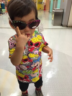 SHO&RYUさん（キッズ・80cm）の夏コーディネート