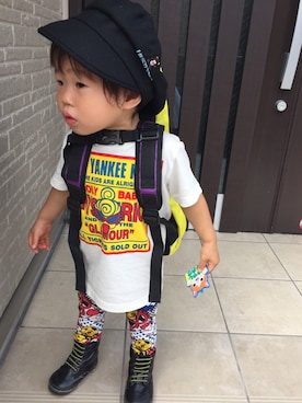 SHO&RYUさん（キッズ・80cm）の夏コーディネート