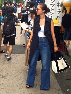 「FREE'S MART（フリーズマート）のアイテム（オールインワン・サロペット、その他）」を使った、MAIさん（レディース・162cm）の秋コーディネート