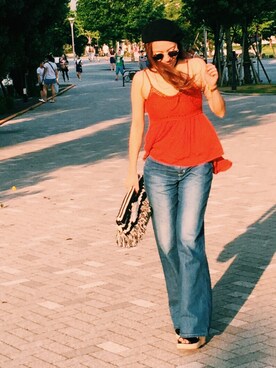 「URBAN RESEARCH（アーバンリサーチ）のアイテム（バッグ、ホワイト系）」を使った、MAIさん（レディース・162cm）の秋コーディネート