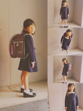 「B:MING by BEAMS（ビーミングバイビームス）のアイテム（ワンピース、その他）」を使った、こころさん（キッズ・125cm）の春コーディネート