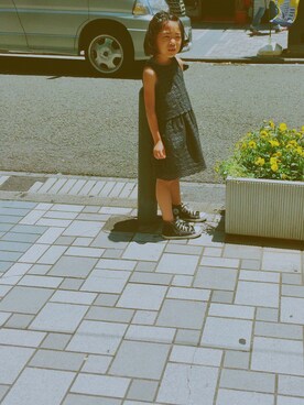 「H&M（エイチ・アンド・エム）のアイテム（ワンピース/ドレス）」を使った、こころさん（キッズ・110cm）の夏コーディネート