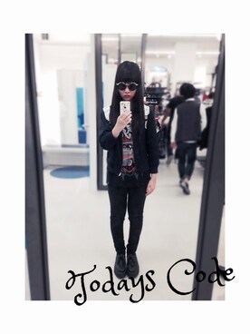 「UNIQLO（ユニクロ）のアイテム（ブルゾン、ブルー系）」を使った、ayaさん（レディース・160cm）の秋コーディネート