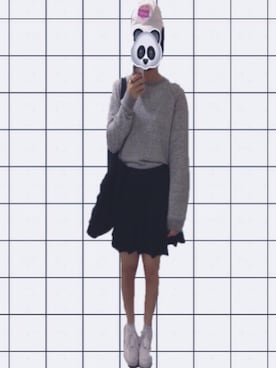 「UNIQLO（ユニクロ）のアイテム（スウェット、グレー系）」を使った、ayaさん（レディース・160cm）の秋コーディネート