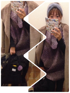「フユコーデ」｜「アイテム（ムートンコート）」を使った、Yuko★さん（レディース・149cm）の秋コーディネート