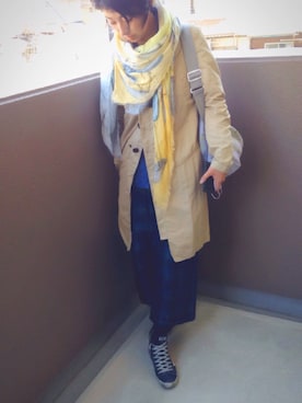 「春コート」｜naoさん（レディース・164cm）の春コーディネート