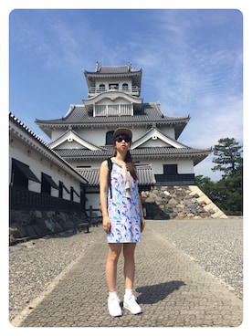 「城」｜さーかさん（レディース・163cm）の夏コーディネート