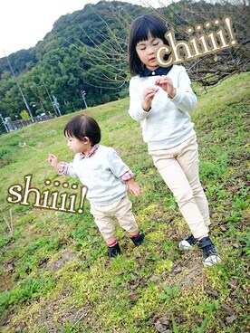 「4歳２ヶ月」｜chiiii＆shiiiiさん（キッズ・100cm）の秋コーディネート