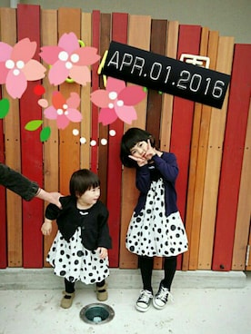 「新生活」｜「アイテム（その他）」を使った、chiiii＆shiiiiさん（キッズ・100cm）の春コーディネート