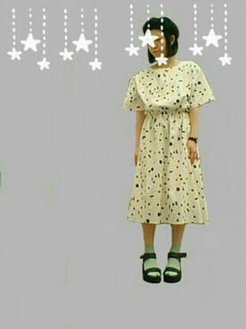 「アニオタ同盟」｜「アイテム（ワンピース/ドレス）」を使った、しいなさん（レディース・155cm）の夏コーディネート