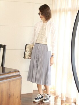 「ユナイテッドアローズ」｜「アイテム（ブルゾン）」を使った、UNITED ARROWS そごう横浜ウィメンズストア STAFF 01さん（レディース・169cm）の春コーディネート
