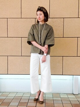 「UNITED ARROWS（ユナイテッドアローズ）のアイテム（ヘアバンド）」を使った、UNITED ARROWS そごう横浜ウィメンズストア STAFF 01さん（レディース・169cm）の春コーディネート