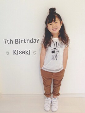 kii_memeさん（キッズ・120cm）の春コーディネート