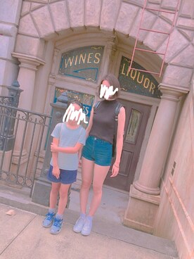 「BUBBLES（バブルス）のアイテム（バッグ）」を使った、ailiさん（レディース・162cm）の夏コーディネート